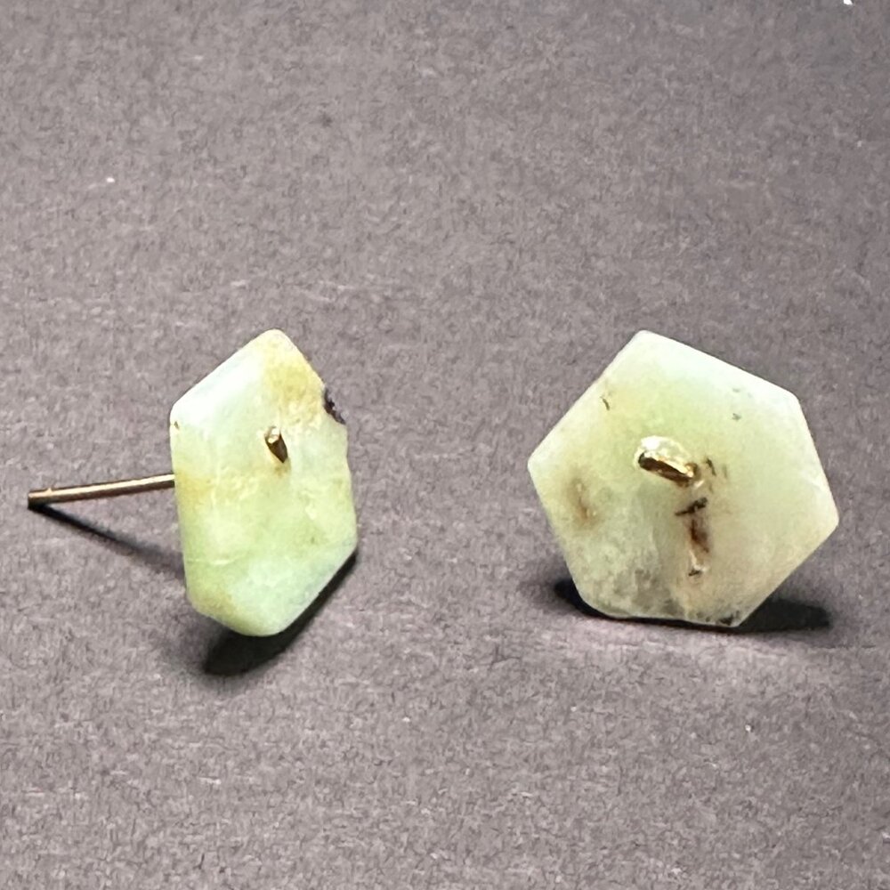 Gemstone Stud Earrings - EUC